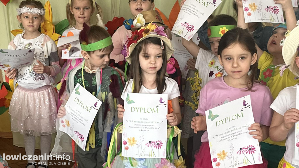 Wyjątkowy pokaz mody wiosennej w Przedszkolu Pszczółka Maja w Łowiczu