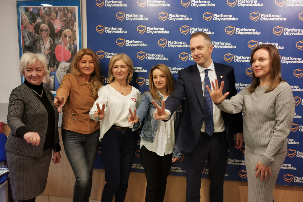 Wsparcie dla kandydatów KO i Mariusza Siewiery