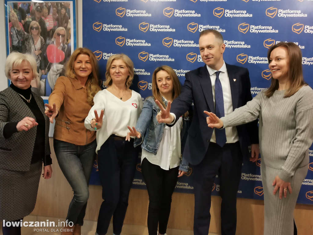 Wsparcie dla kandydatów KO i Mariusza Siewiery