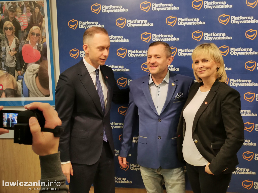 Wsparcie dla kandydatów KO i Mariusza Siewiery