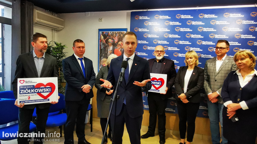 Wsparcie dla kandydatów KO i Mariusza Siewiery