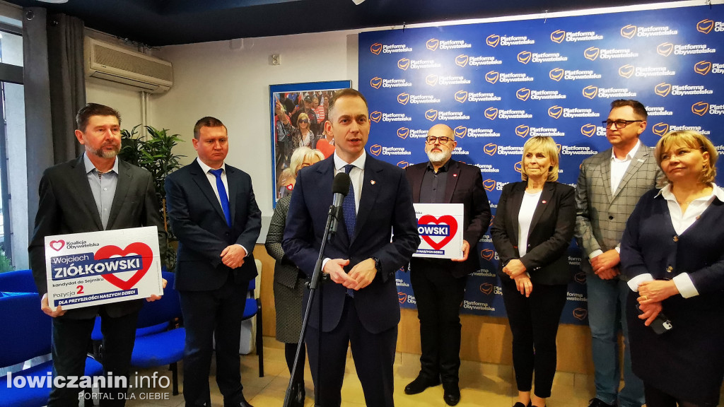 Wsparcie dla kandydatów KO i Mariusza Siewiery