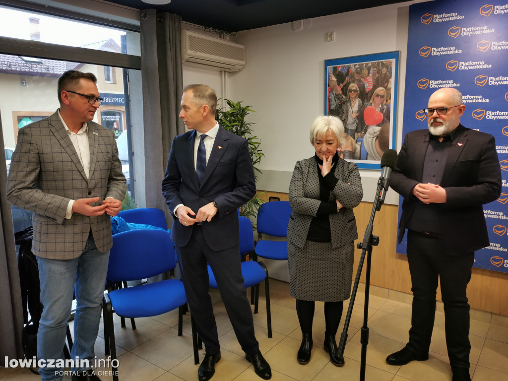 Wsparcie dla kandydatów KO i Mariusza Siewiery