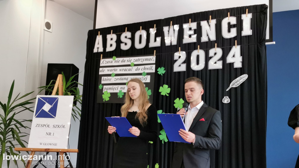 Pożegnanie uczniów z ZS nr 1 w Głownie