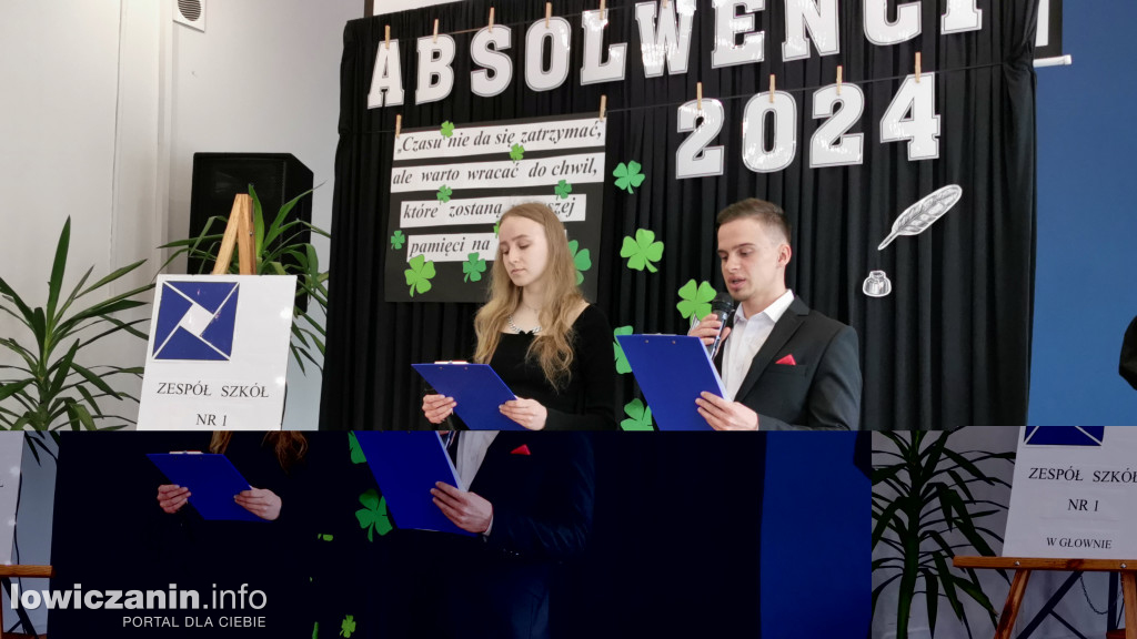 Pożegnanie uczniów z ZS nr 1 w Głownie