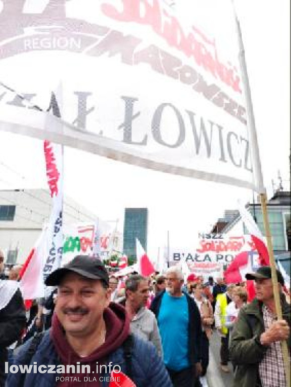 Łowicz obecny na manifestacji rolników w Warszawie