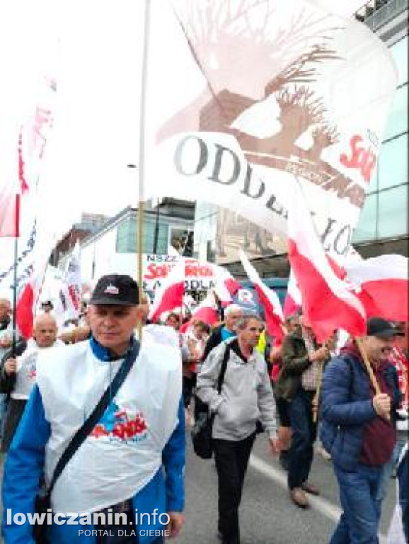 Łowicz obecny na manifestacji rolników w Warszawie