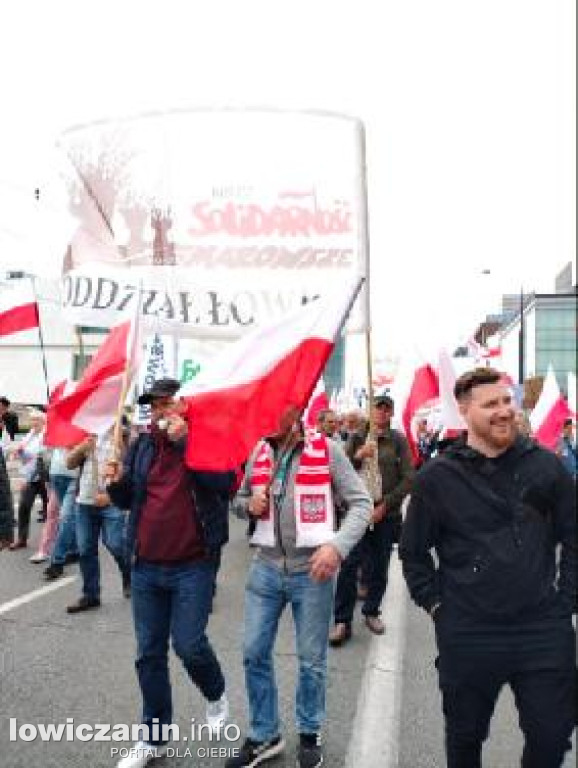 Łowicz obecny na manifestacji rolników w Warszawie