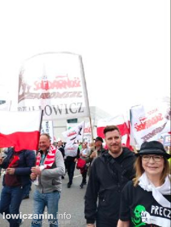 Łowicz obecny na manifestacji rolników w Warszawie