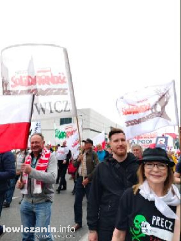 Łowicz obecny na manifestacji rolników w Warszawie