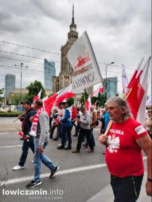 Łowicz obecny na manifestacji rolników w Warszawie