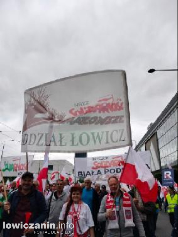 Łowicz obecny na manifestacji rolników w Warszawie