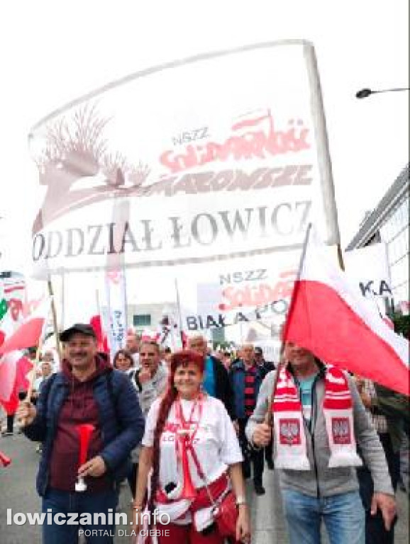 Łowicz obecny na manifestacji rolników w Warszawie
