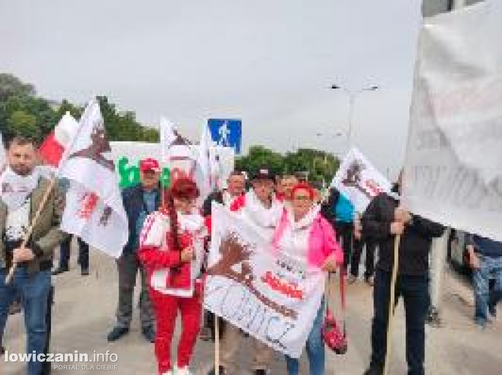Łowicz obecny na manifestacji rolników w Warszawie