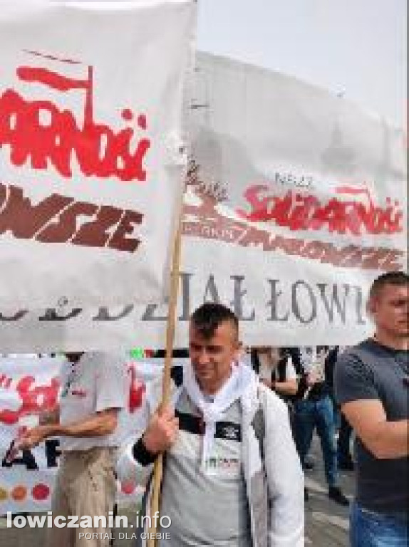 Łowicz obecny na manifestacji rolników w Warszawie
