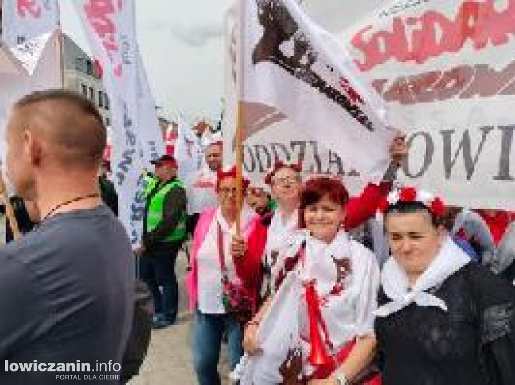 Łowicz obecny na manifestacji rolników w Warszawie