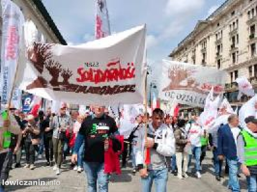 Łowicz obecny na manifestacji rolników w Warszawie