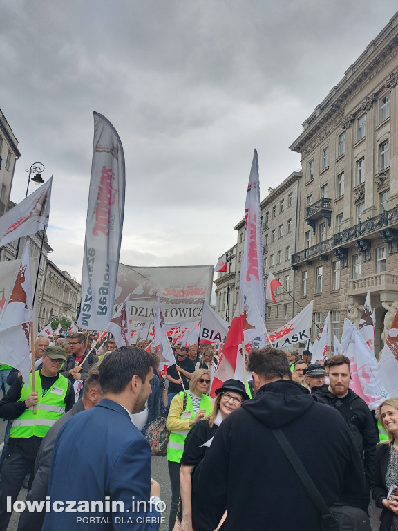 Łowicz obecny na manifestacji rolników w Warszawie