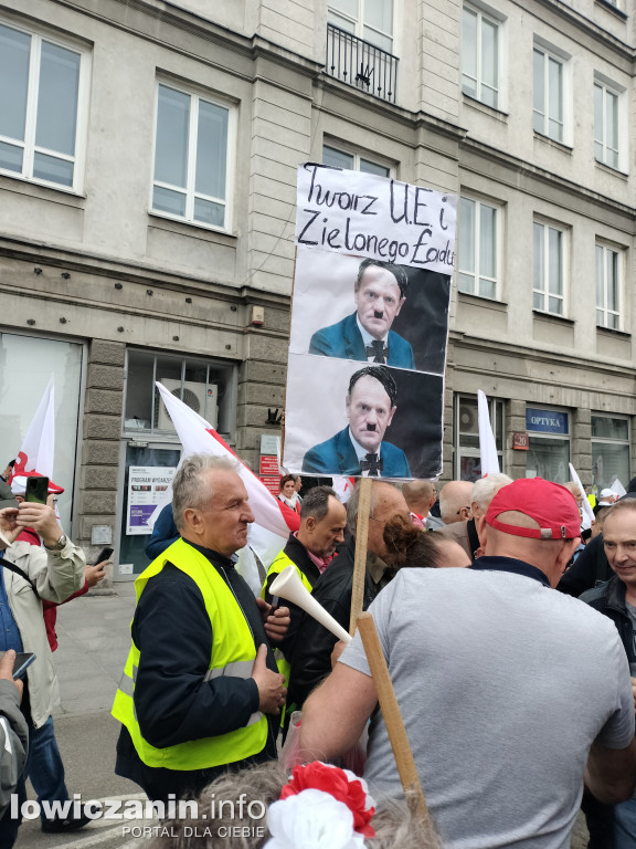 Łowicz obecny na manifestacji rolników w Warszawie