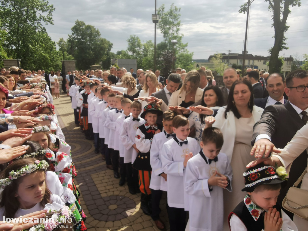 Domaniewice - uroczystość Pierwszej Komunii Świętej