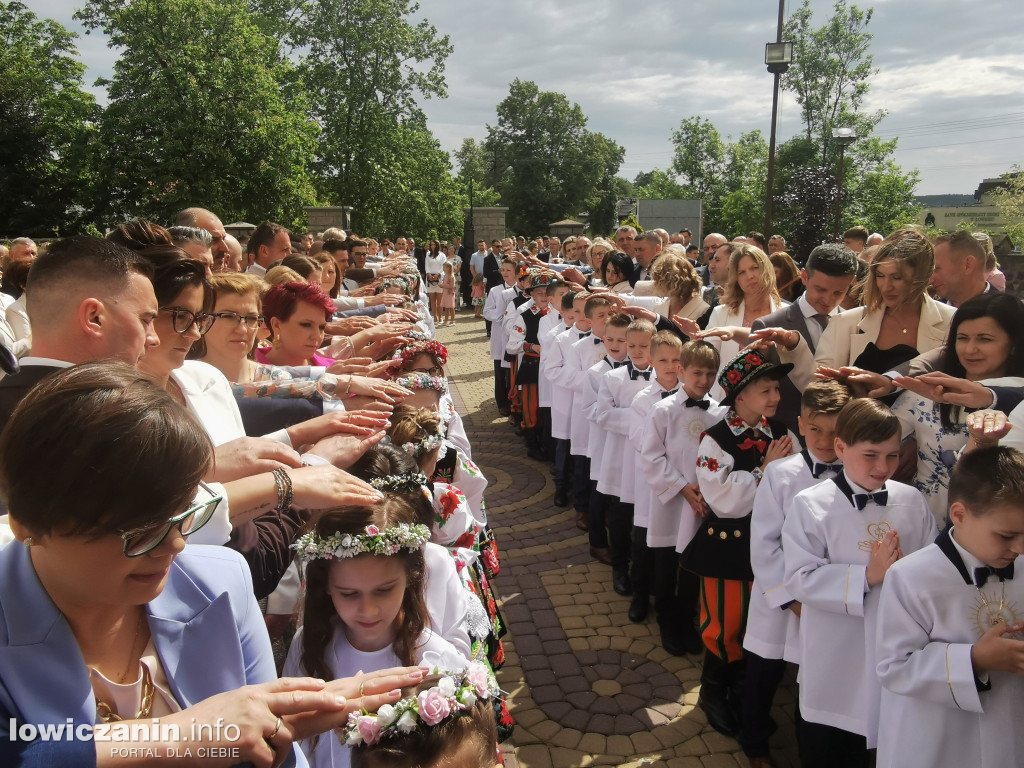 Domaniewice - uroczystość Pierwszej Komunii Świętej