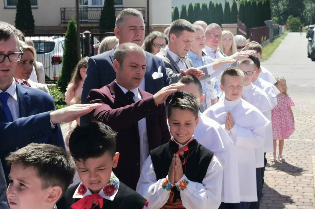 Pierwsza Komunia Święta w parafii w Bobrownikach