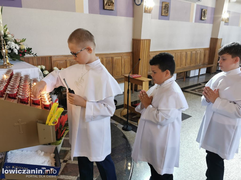 Pierwsza Komunia Święta w parafii w Bobrownikach