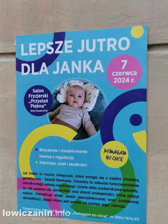 Akcja charytatywna dla Jasia z Łowicza