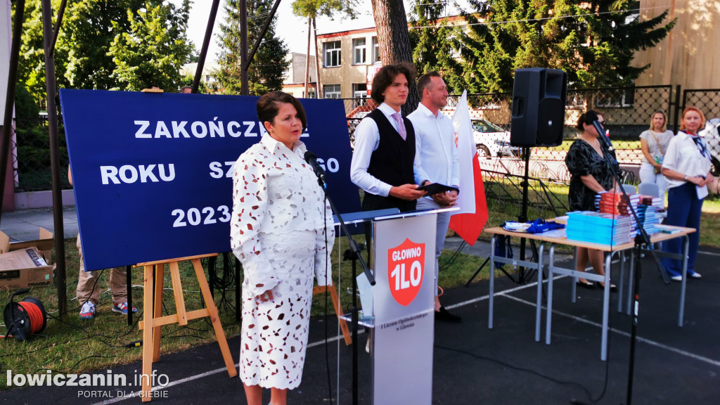 Zakończenie roku szkolnego w I LO w Głownie