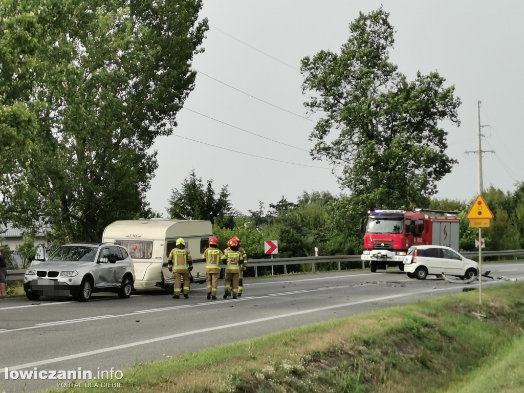 Poważny wypadek na ul. Prymasowskiej w Łowiczu