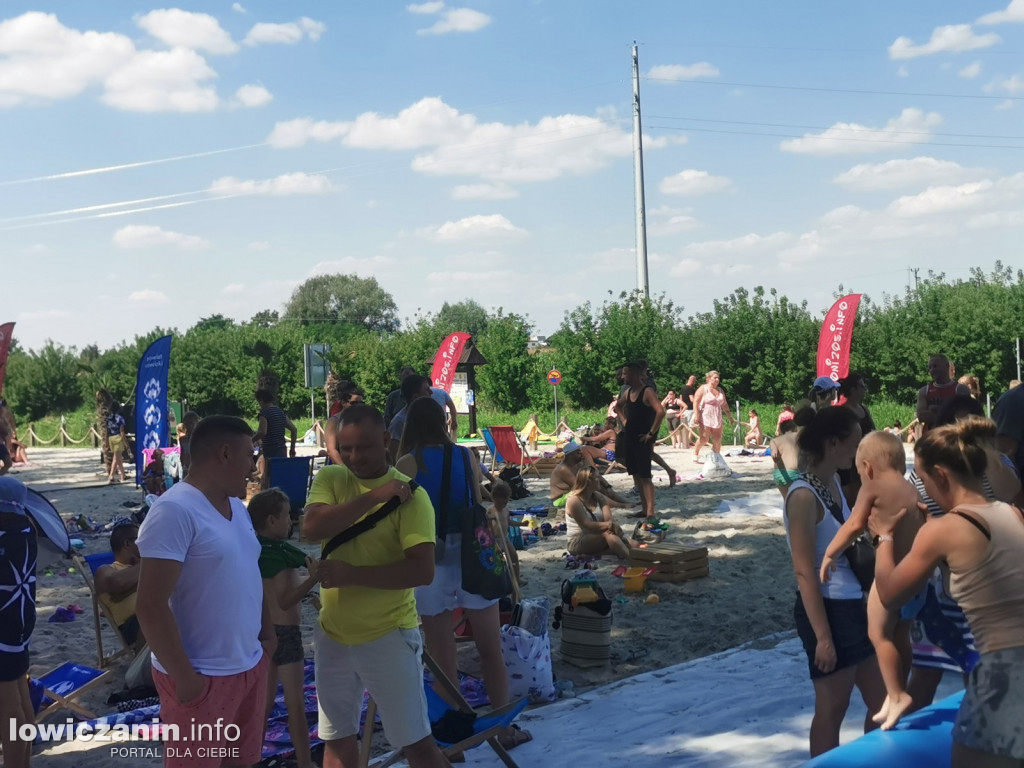 Strefa Summer na plaży nad Bzurą