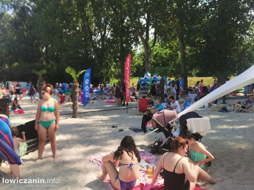 Strefa Summer na plaży nad Bzurą