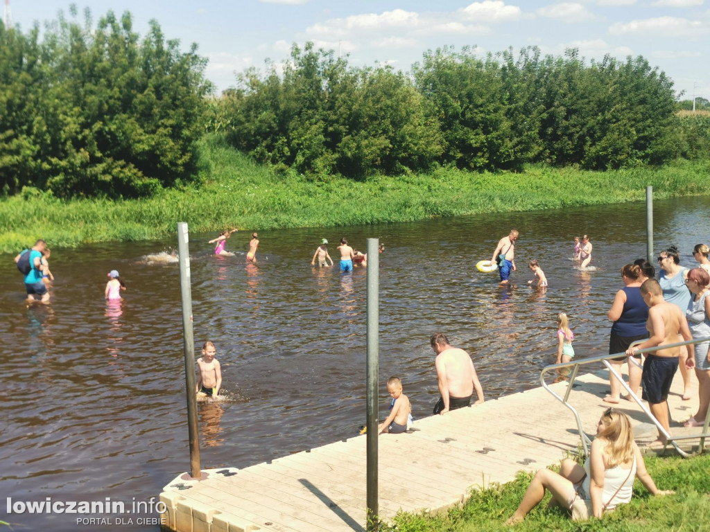 Strefa Summer na plaży nad Bzurą