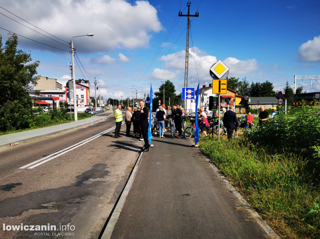 Otwarcie ścieżki rowerowej z Łowicza do Nieborowa