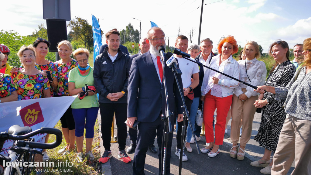 Otwarcie ścieżki rowerowej z Łowicza do Nieborowa