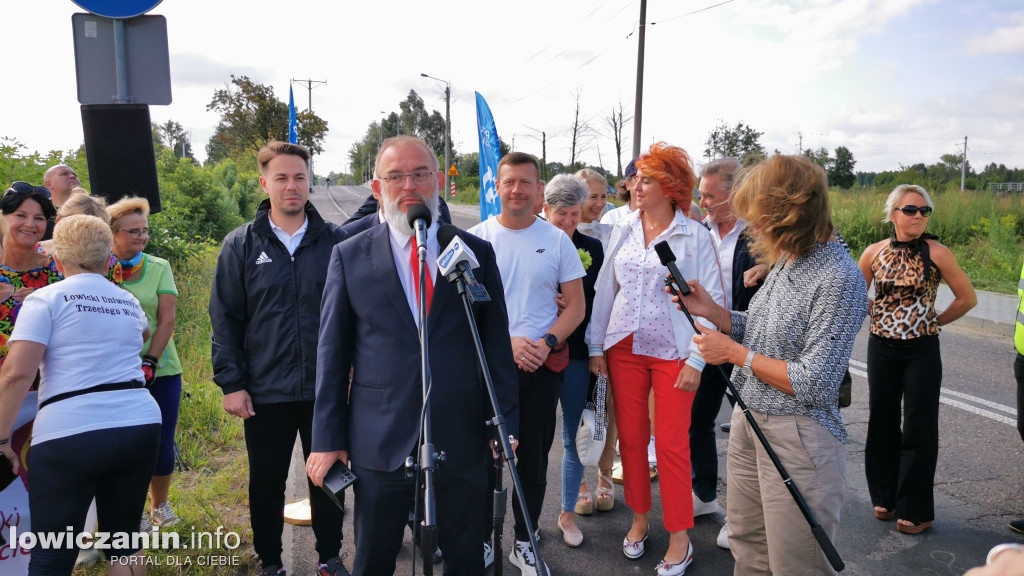 Otwarcie ścieżki rowerowej z Łowicza do Nieborowa