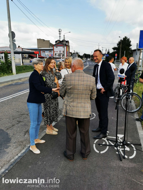 Otwarcie ścieżki rowerowej z Łowicza do Nieborowa