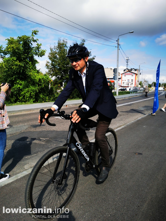 Otwarcie ścieżki rowerowej z Łowicza do Nieborowa