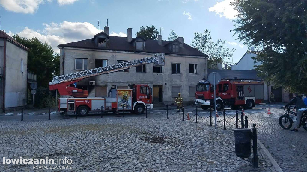 Ponowny pożar kamienicy przy Nowym Rynku