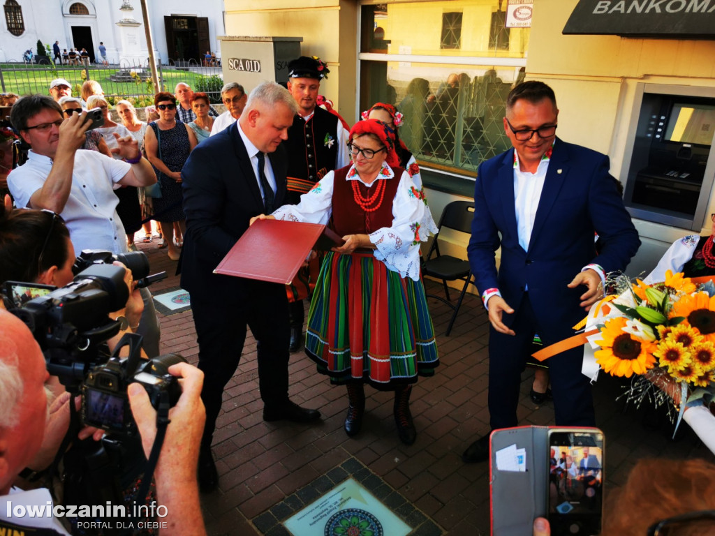 Uroczyste odsłonięcie Gwiozd Łowickich