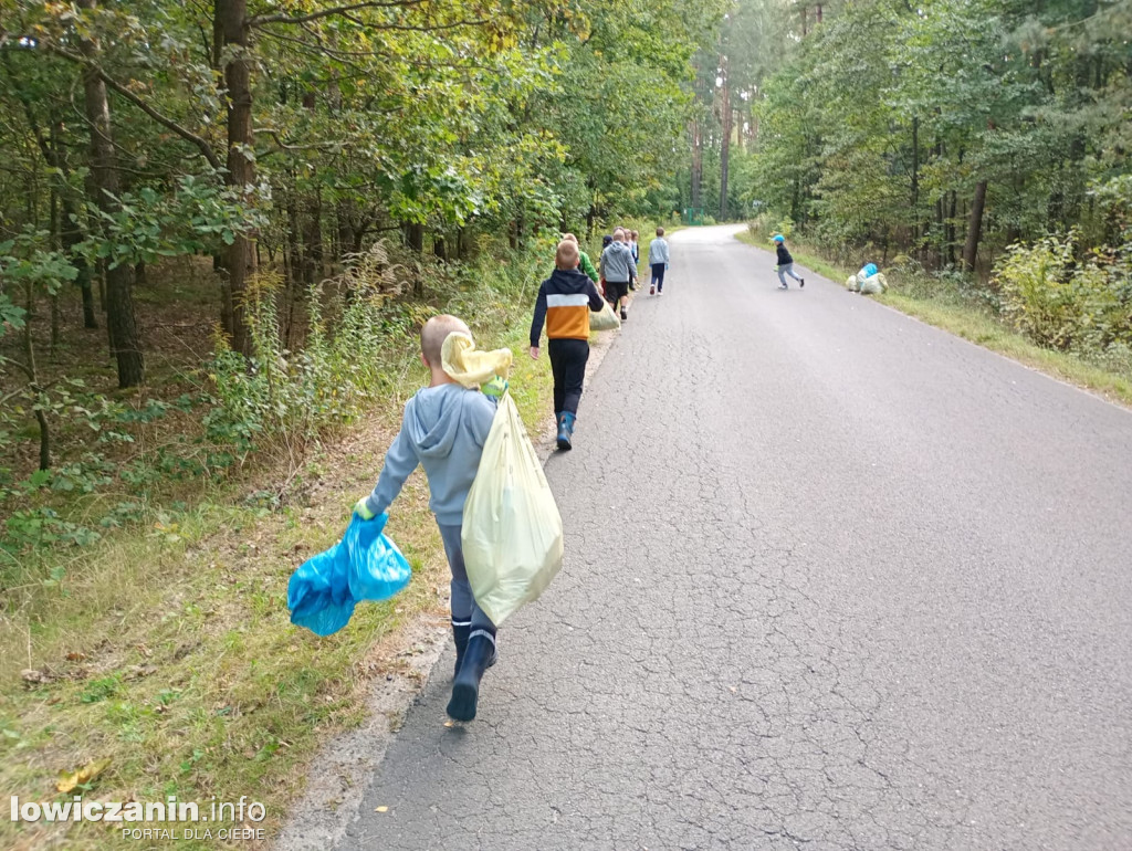 Akcja sprzątania świata w ZSP w Lubiankowie