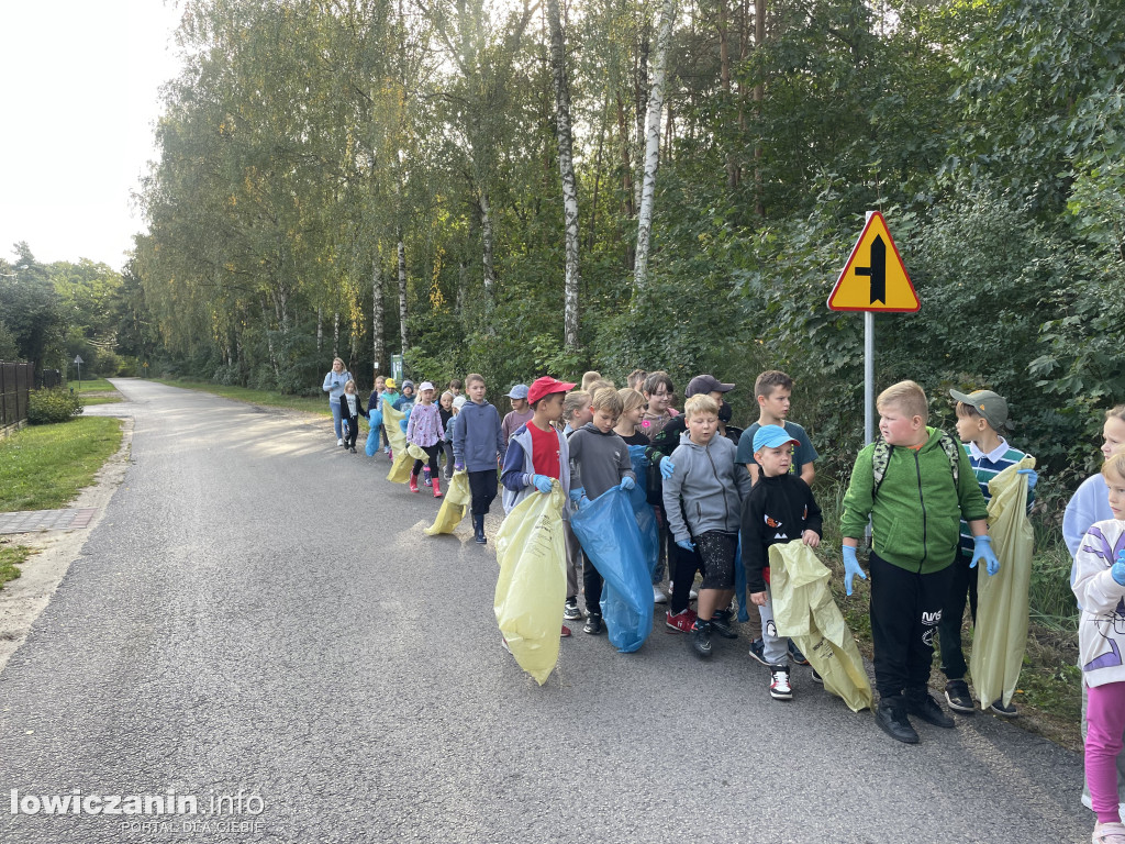 Akcja sprzątania świata w ZSP w Lubiankowie