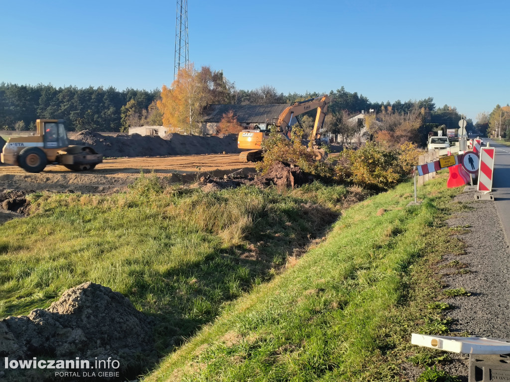 Prace na DW 704, na odcinku od DK14 do Łyszkowic