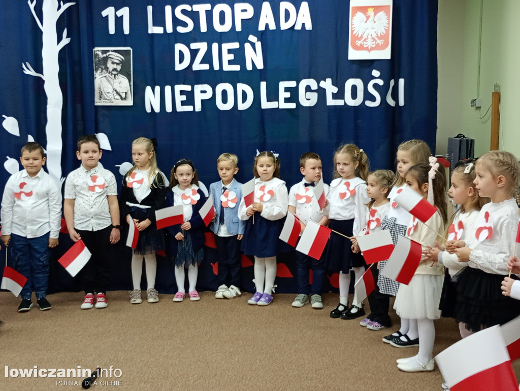 Przedszkolaki z łowickiej Stokrotki pamiętają o Dniu Niepodległości