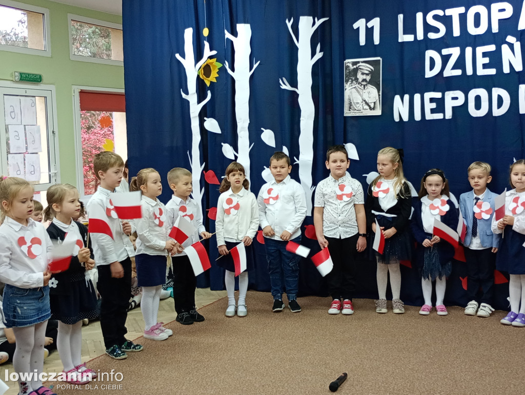 Przedszkolaki z łowickiej Stokrotki pamiętają o Dniu Niepodległości