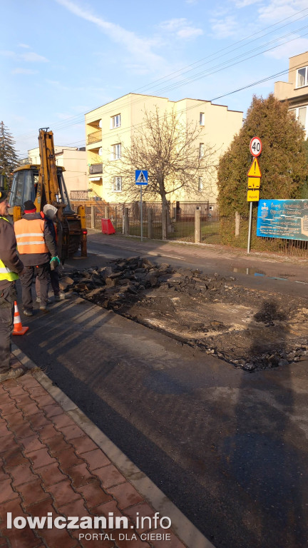 Prace na ul. Blich w Łowiczu