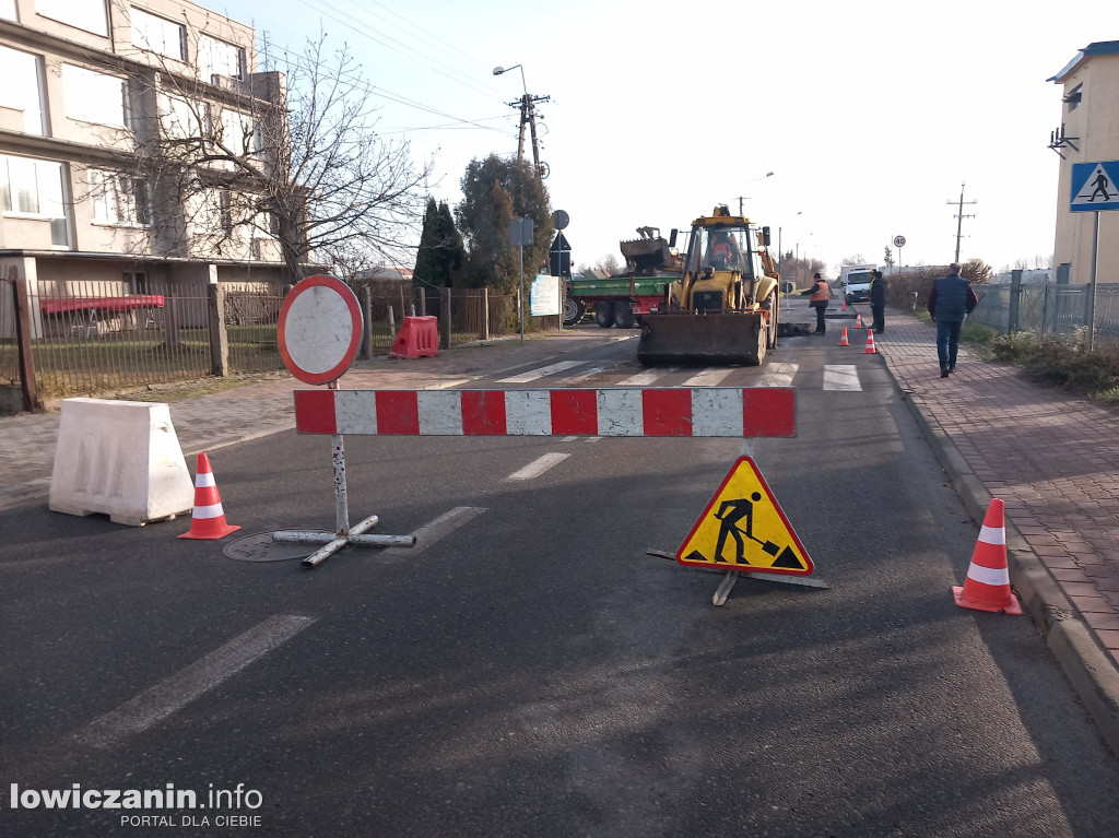 Prace na ul. Blich w Łowiczu