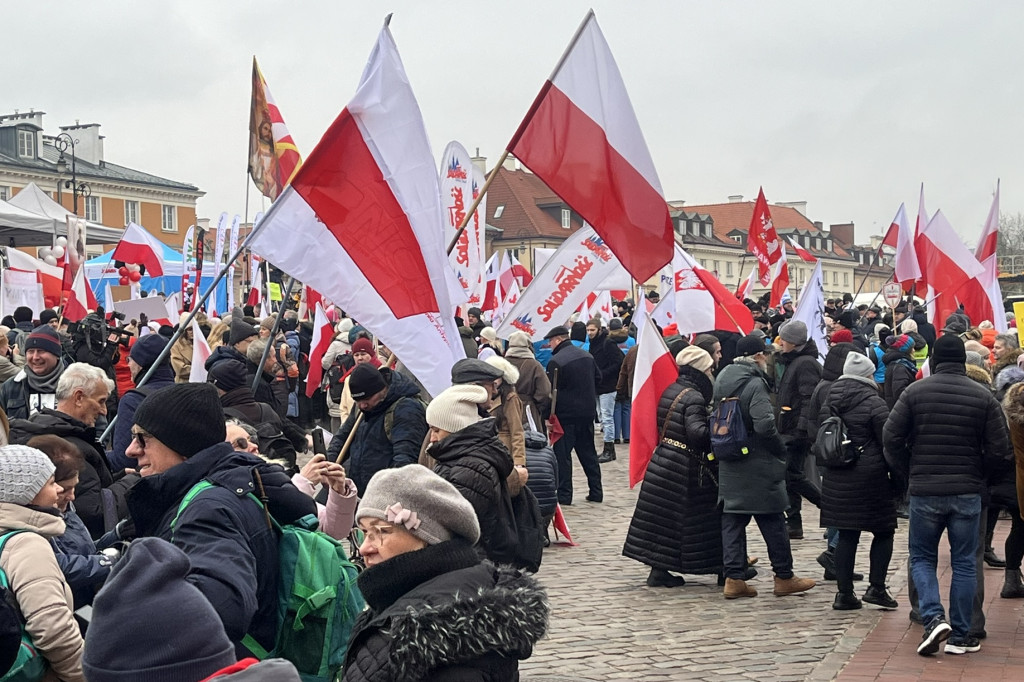 Protest w Warszawie