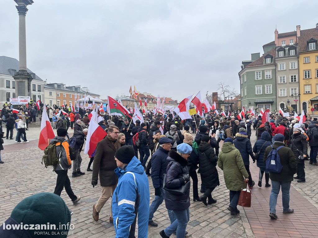 Protest w Warszawie