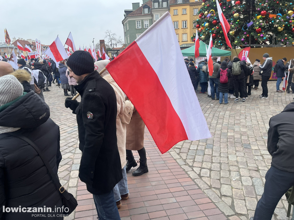 Protest w Warszawie